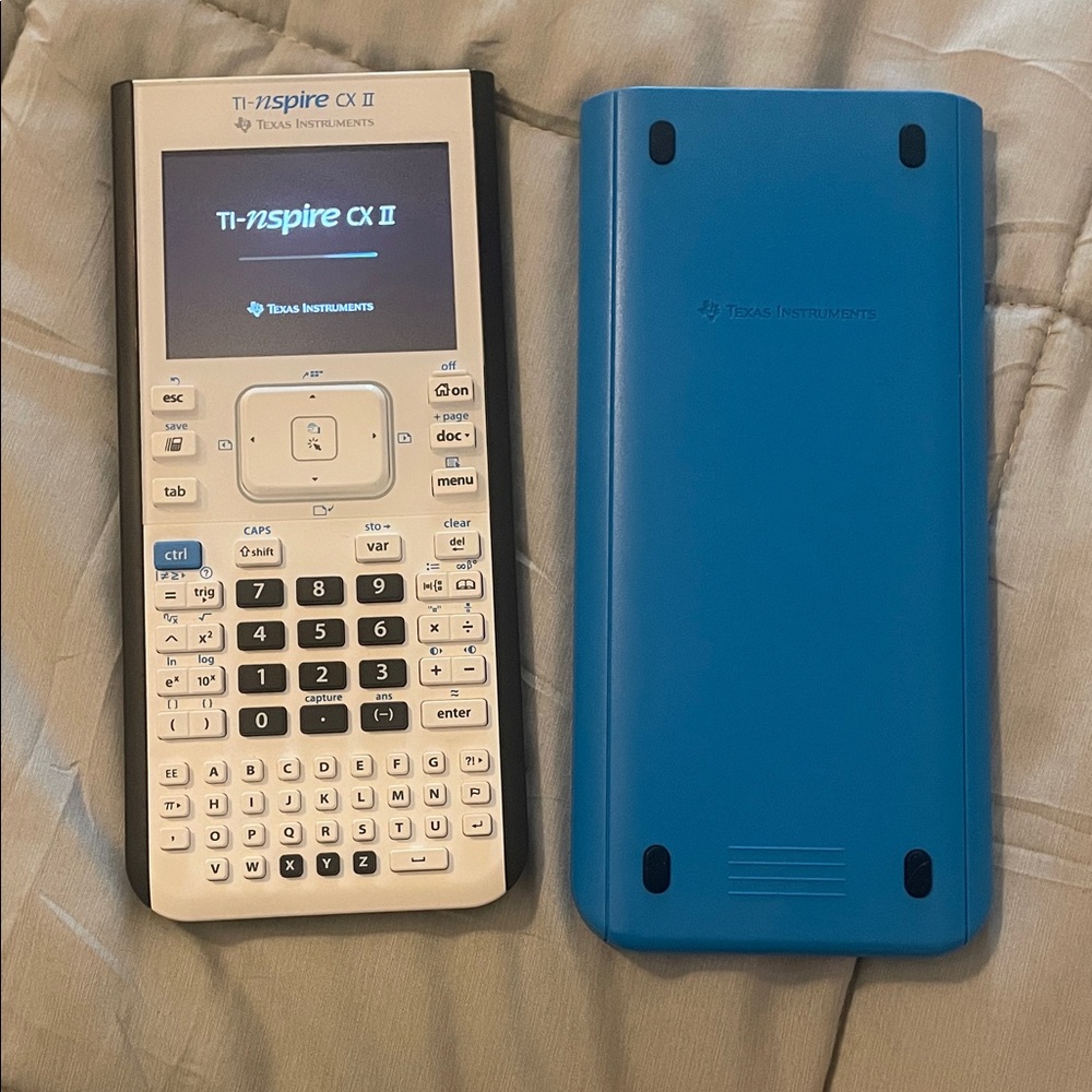 Texas Instruments TI-Nspire CX II White and Blue Calculator
